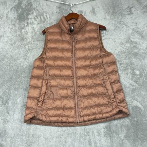 32 Degrees Heat XL Brown Puffer Vest Nylon Shell Zip Front Quilted Lightweight d - Picture 1 of 7